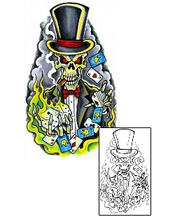 Gambling Tattoo Miscellaneous tattoo | SJF-00026