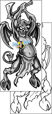 Devil - Demon Tattoo horror-evil-tattoos-scott--kaiser-sjf-00028