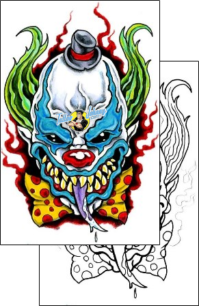 Evil Tattoo clown-tattoos-scott-kaiser-sjf-00035