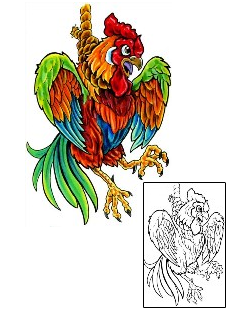 Rooster Tattoo Animal tattoo | SJF-00049