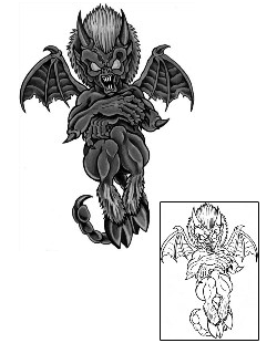 Devil - Demon Tattoo Horror tattoo | SJF-00072