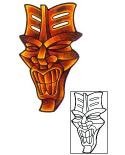 Mask Tattoo Religious & Spiritual tattoo | SKF-00004