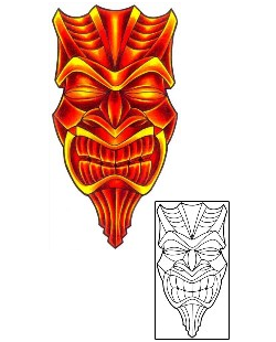 Mask Tattoo Religious & Spiritual tattoo | SKF-00006