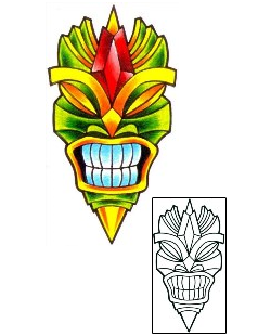 Mask Tattoo Religious & Spiritual tattoo | SKF-00007