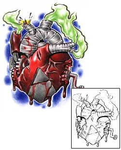 Picture of Mechanical Heart Tattoo