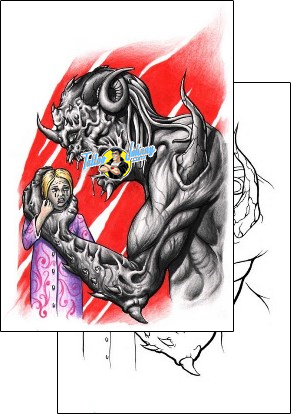Devil - Demon Tattoo horror-evil-tattoos-samuel-ramos-snf-00027