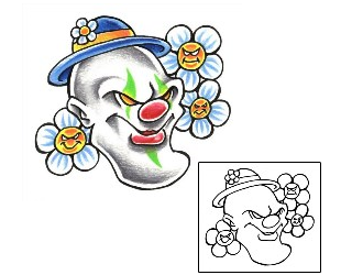 Cartoon Tattoo Leno Clown Tattoo