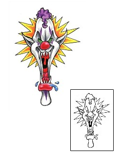 Cartoon Tattoo Pogo Clown Tattoo