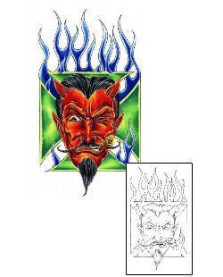 Devil - Demon Tattoo Miscellaneous tattoo | SOF-00023