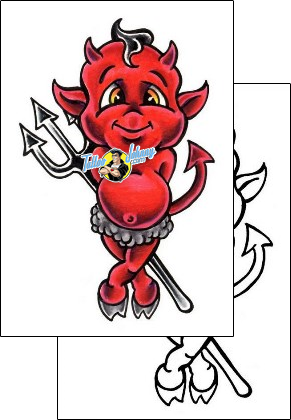 Devil - Demon Tattoo tattoo-styles-cartoon-tattoos-shawn-conn-sof-00036