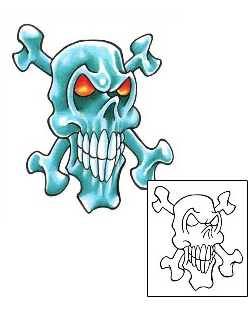 Crossbones Tattoo Horror tattoo | SOF-00100