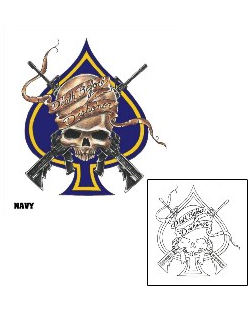 Military Tattoo Horror tattoo | SOF-00213