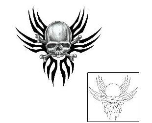 Crossbones Tattoo Tattoo Styles tattoo | SOF-00223