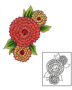 Flower Tattoo Plant Life tattoo | SOF-00244