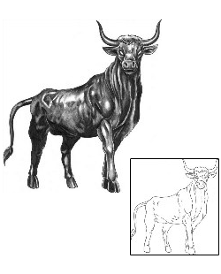 Bull Tattoo Taurus tattoo | SOF-00261