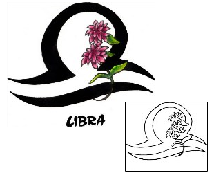 Libra Tattoo Plant Life tattoo | SOF-00289