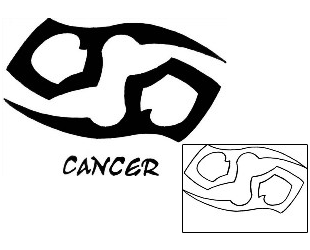 Cancer Tattoo Zodiac tattoo | SOF-00298