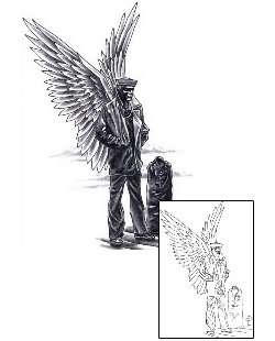 Angel Tattoo Religious & Spiritual tattoo | SOF-00334