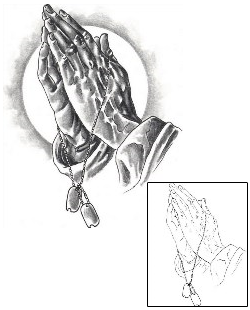 Praying Hands Tattoo Religious & Spiritual tattoo | SOF-00340