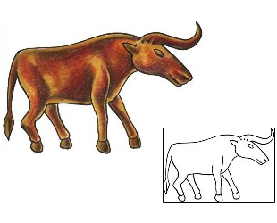 Bull Tattoo Animal tattoo | SOF-00409