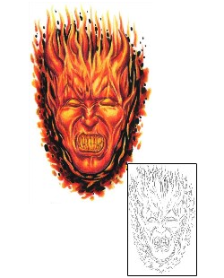 Fire – Flames Tattoo Miscellaneous tattoo | SOF-00431