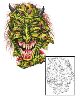 Devil - Demon Tattoo Horror tattoo | SOF-00432
