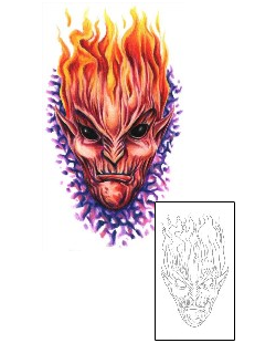 Devil - Demon Tattoo Miscellaneous tattoo | SOF-00433