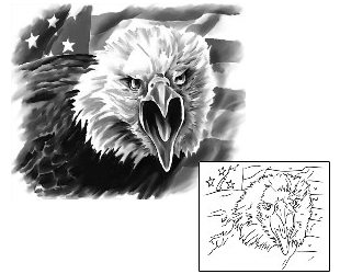 Patriotic Tattoo Animal tattoo | SOF-00449