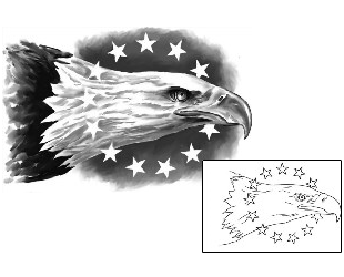 Patriotic Tattoo Animal tattoo | SOF-00454