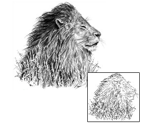 Lion Tattoo Animal tattoo | SOF-00456