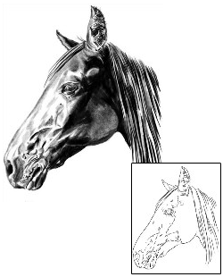 Horse Tattoo Animal tattoo | SOF-00465