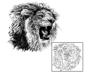 Lion Tattoo Animal tattoo | SOF-00485