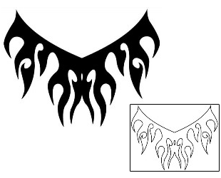 Fire – Flames Tattoo Specific Body Parts tattoo | SPF-00131