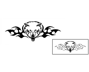 Wolf Tattoo Specific Body Parts tattoo | SPF-00239