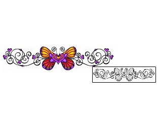 Butterfly Tattoo Specific Body Parts tattoo | SPF-00308