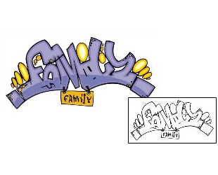 Graffiti Tattoo FamilyGraffiti Lettering Tattoo