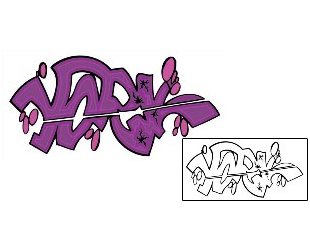 Picture of York Graffiti Lettering Tattoo