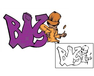 Picture of Big Graffiti Tattoo