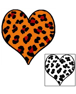 Picture of Leopard Heart Tattoo