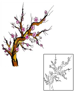 Cherry Blossom Tattoo Plant Life tattoo | SQF-00036