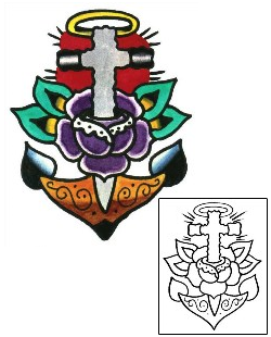 Anchor Tattoo Religious & Spiritual tattoo | SSF-00004