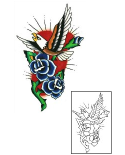 Eagle Tattoo Plant Life tattoo | SSF-00017
