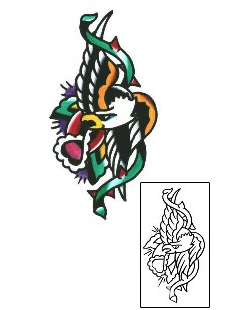 Eagle Tattoo Plant Life tattoo | SSF-00023