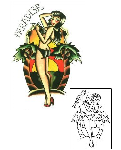 Pin Up Tattoo For Men tattoo | SSF-00071