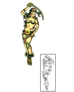 Pin Up Tattoo Miscellaneous tattoo | SSF-00073