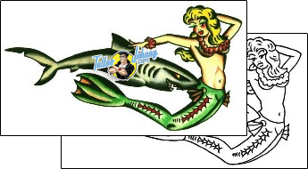 Pin Up Tattoo fantasy-mermaid-tattoos-sid-stankovitz-ssf-00077