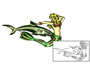 Mermaid Tattoo Mythology tattoo | SSF-00077