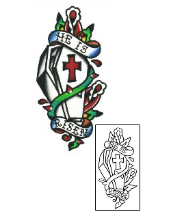 Coffin Tattoo Religious & Spiritual tattoo | SSF-00084