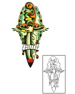 Dagger Tattoo Horror tattoo | SSF-00120