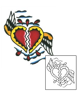 Broken Heart Tattoo Tattoo Styles tattoo | SSF-00157